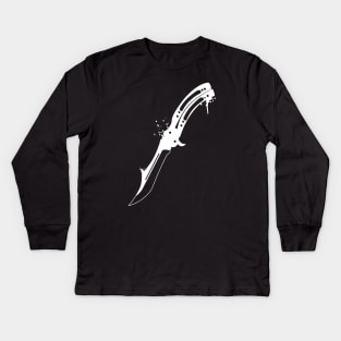 Butterfly Knife CSGO Gaming Kids Long Sleeve T-Shirt